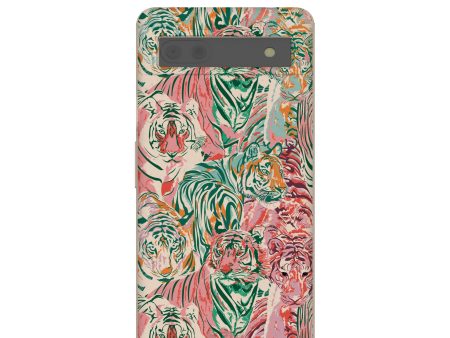 Seashell Hidden Tigers Google Pixel 6a Case Online Sale