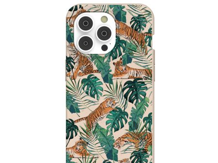 Seashell Jungle Tigers iPhone 14 Pro Case with MagSafe Module Online Hot Sale