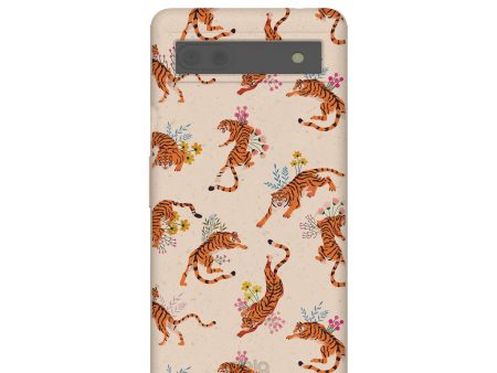 Seashell Whimsical Tigers Google Pixel 6a Case Sale