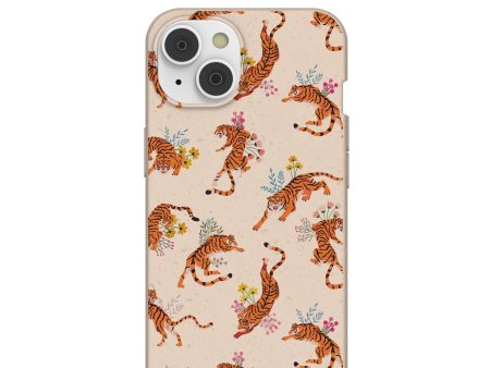 Seashell Whimsical Tigers iPhone 14 Case with MagSafe Module Fashion