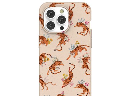 Seashell Whimsical Tigers iPhone 14 Pro Case with MagSafe Module Hot on Sale