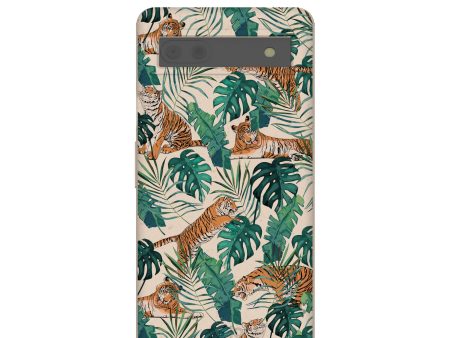 Seashell Jungle Tigers Google Pixel 6a Case on Sale