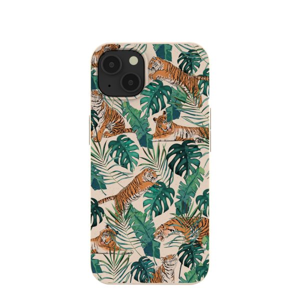 Seashell Jungle Tigers iPhone 13 Case Hot on Sale