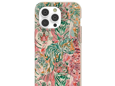 Seashell Hidden Tigers iPhone 14 Pro Case with MagSafe Module Online Sale