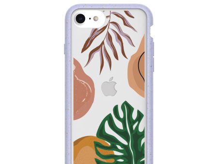 Clear Abstract Botanics iPhone 6 6s 7 8 SE Case With Lavender Ridge on Sale