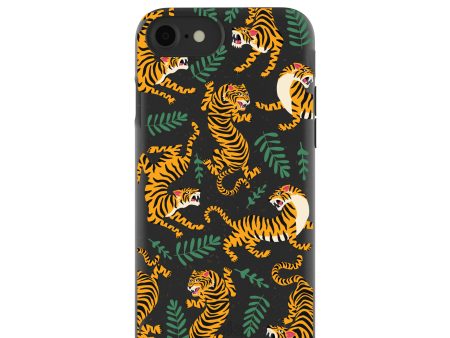 Black Playful Tigers iPhone 6 6s 7 8 SE Case Online Hot Sale