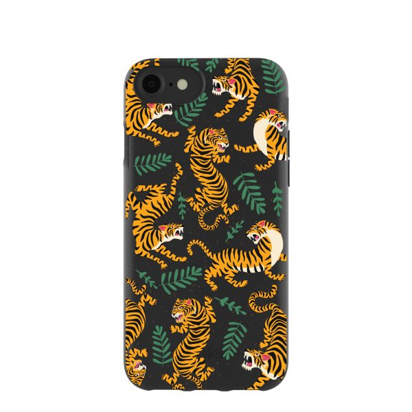 Black Playful Tigers iPhone 6 6s 7 8 SE Case Online Hot Sale