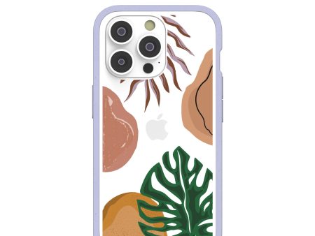 Clear Abstract Botanics iPhone 14 Pro Case With Lavender Ridge For Sale