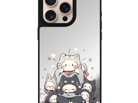 Feline Asana Lesson Mirror Case Fashion