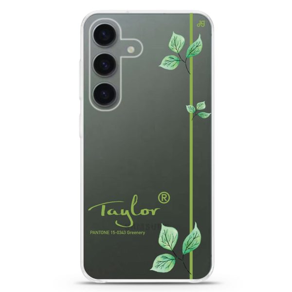 #15-0343 Greenery II Samsung Galaxy Ultra Clear Case Cheap