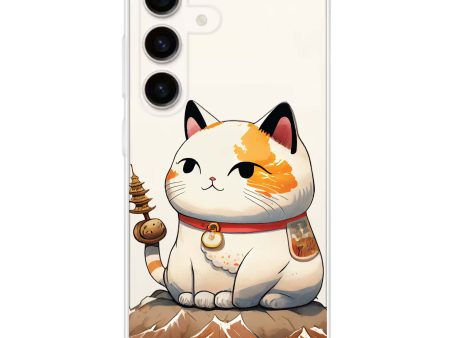 A Cute Cat Samsung Galaxy Ultra Clear Case For Cheap