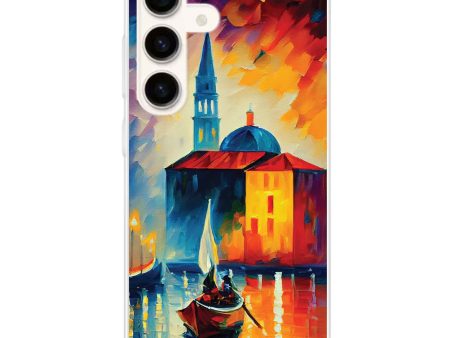 A Boat in Italy Samsung Galaxy Ultra Clear Case For Cheap