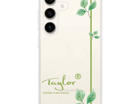 #15-0343 Greenery II Samsung Galaxy Ultra Clear Case Cheap